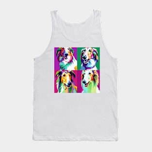 Borzoi Pop Art - Dog Lover Gifts Tank Top